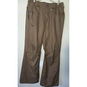 Volcom Men's Carbon Snowboard Pant Brown Size Large Excellent Condition